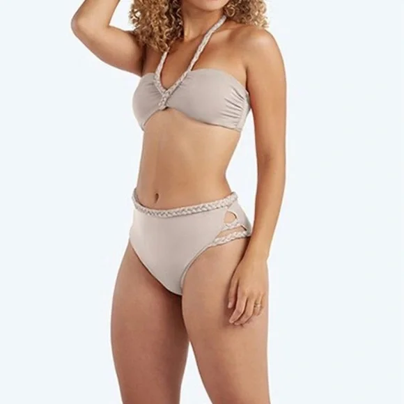 Beige Braided Bikini Set from SummerSalt - Picture 2 of 4